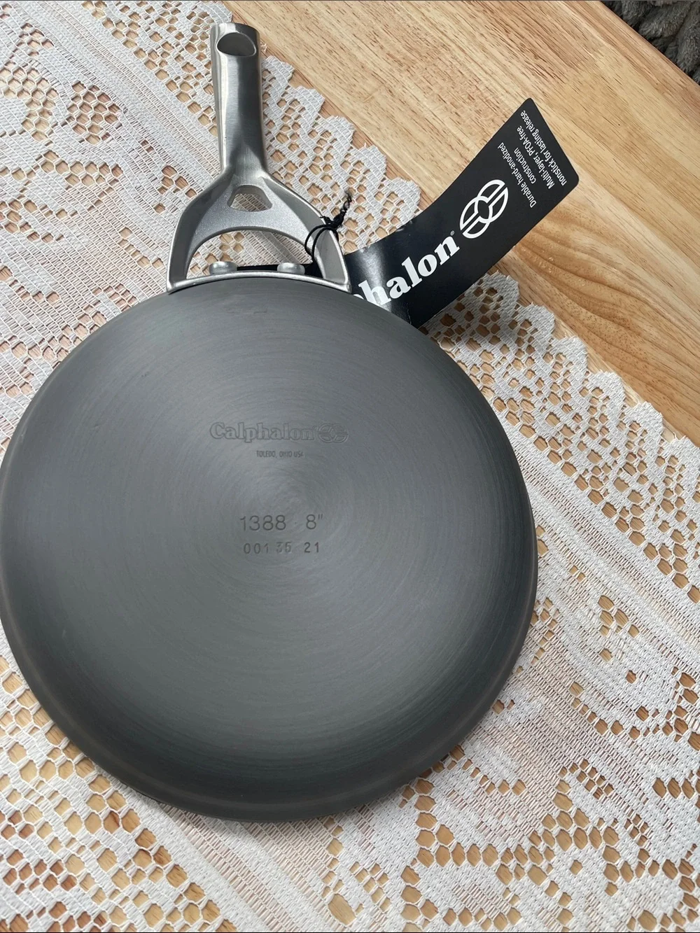 Calphalon Black Nonstick Skillet with Silver Handle
